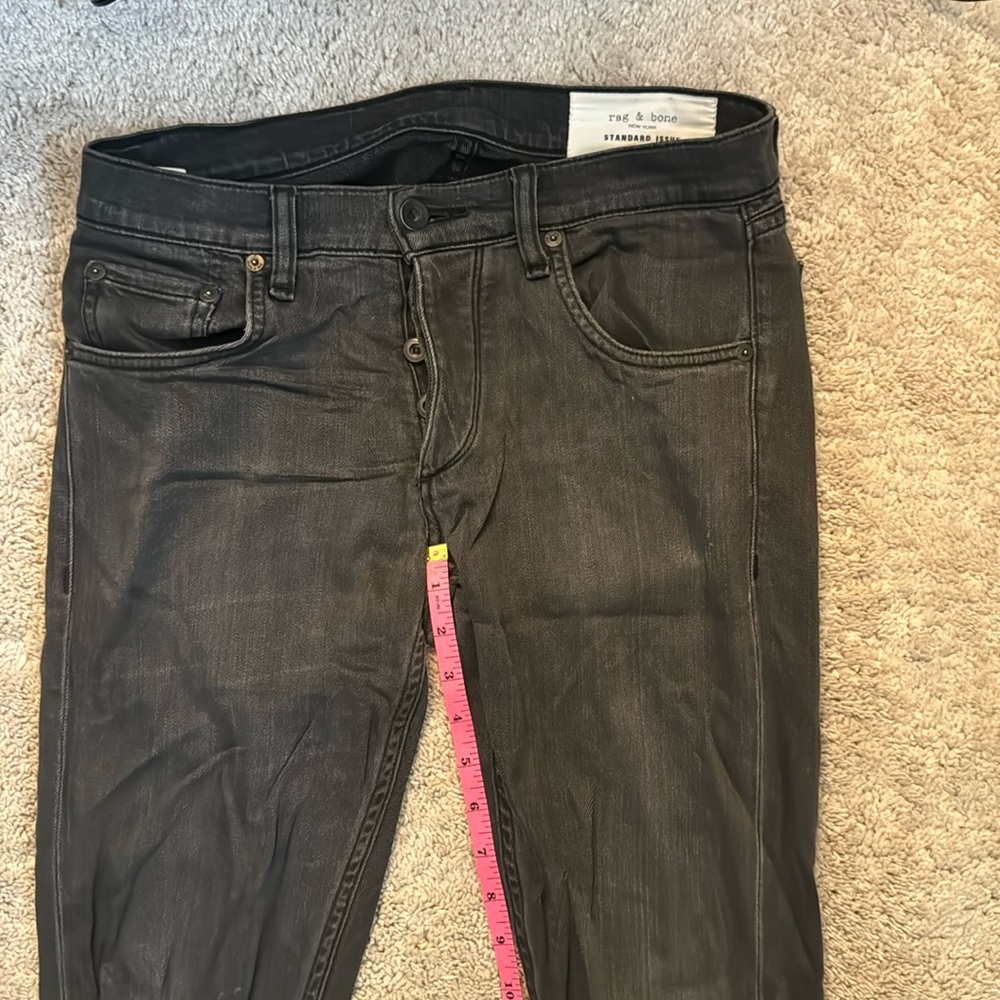 Rag & Bone Grey Jeans - Fit 1 Extra Slim. Size Men 30